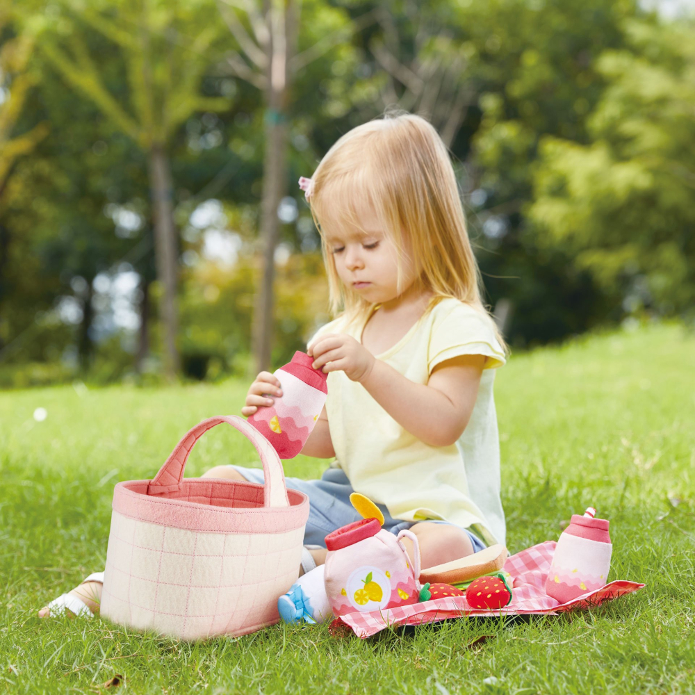 Jucărie – Coșuleț de picnic (14 piese, set moale textil) [2]