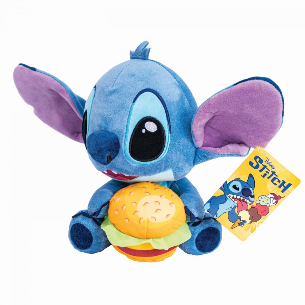 JUCARIE DE PLUS DISNEY STITCH CU BURGER 25CM [3]