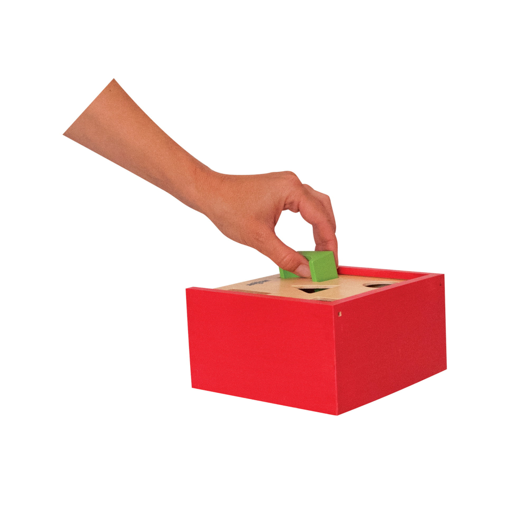 Jucărie din lemn – Cutie de sortare a formelor, 20 piese educative [2]