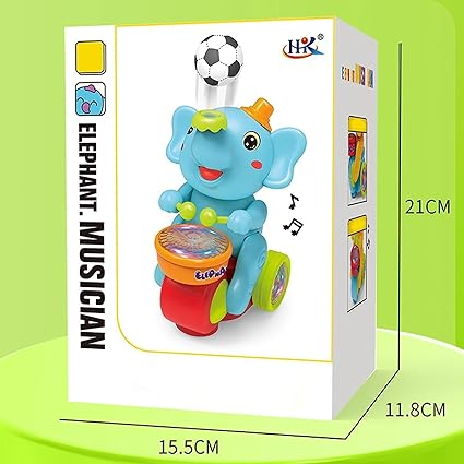 Jucărie Muzicală Elefant pentru Bebeluși [4]