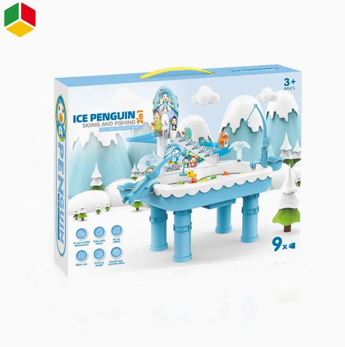 Set Magnetic „Penguin Fishing” cu Muzică și Traseu de Schi [4]