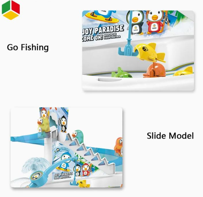 Set Magnetic „Penguin Fishing” cu Muzică și Traseu de Schi [3]