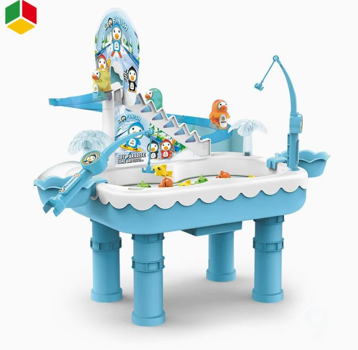 Set Magnetic „Penguin Fishing” cu Muzică și Traseu de Schi [5]