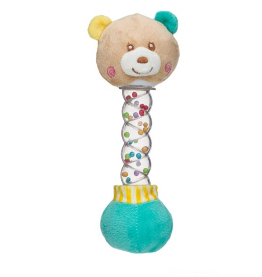 Jucarie senzoriala-Ursulet cu mingi colorate, 20 cm
