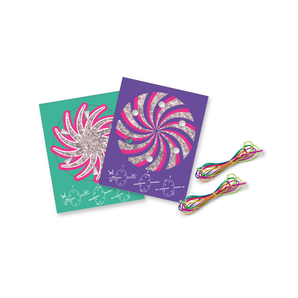 Jucărie – Spinner vârtej Glitter (set 2 bucăți cu fir neon) [2]