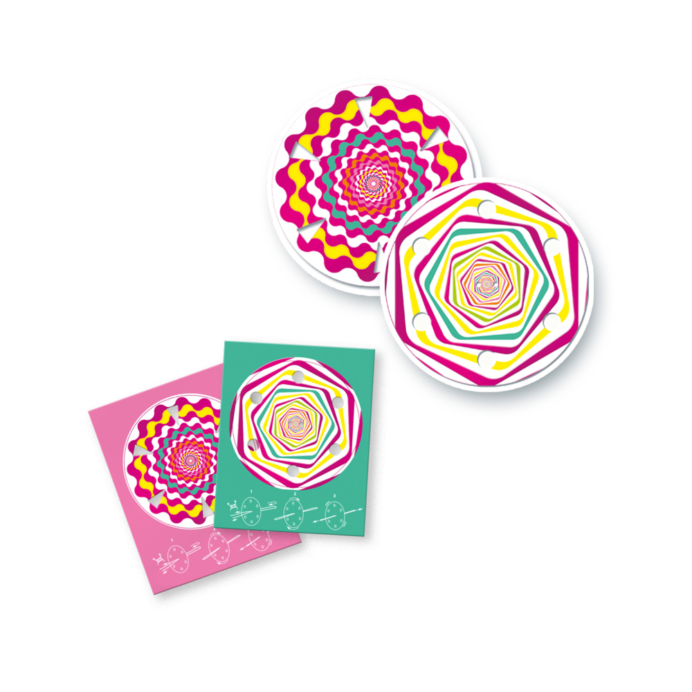 Jucărie Spinner vârtej Metallic, set cu 2 spinnere și fire neon pentru trucuri [4]