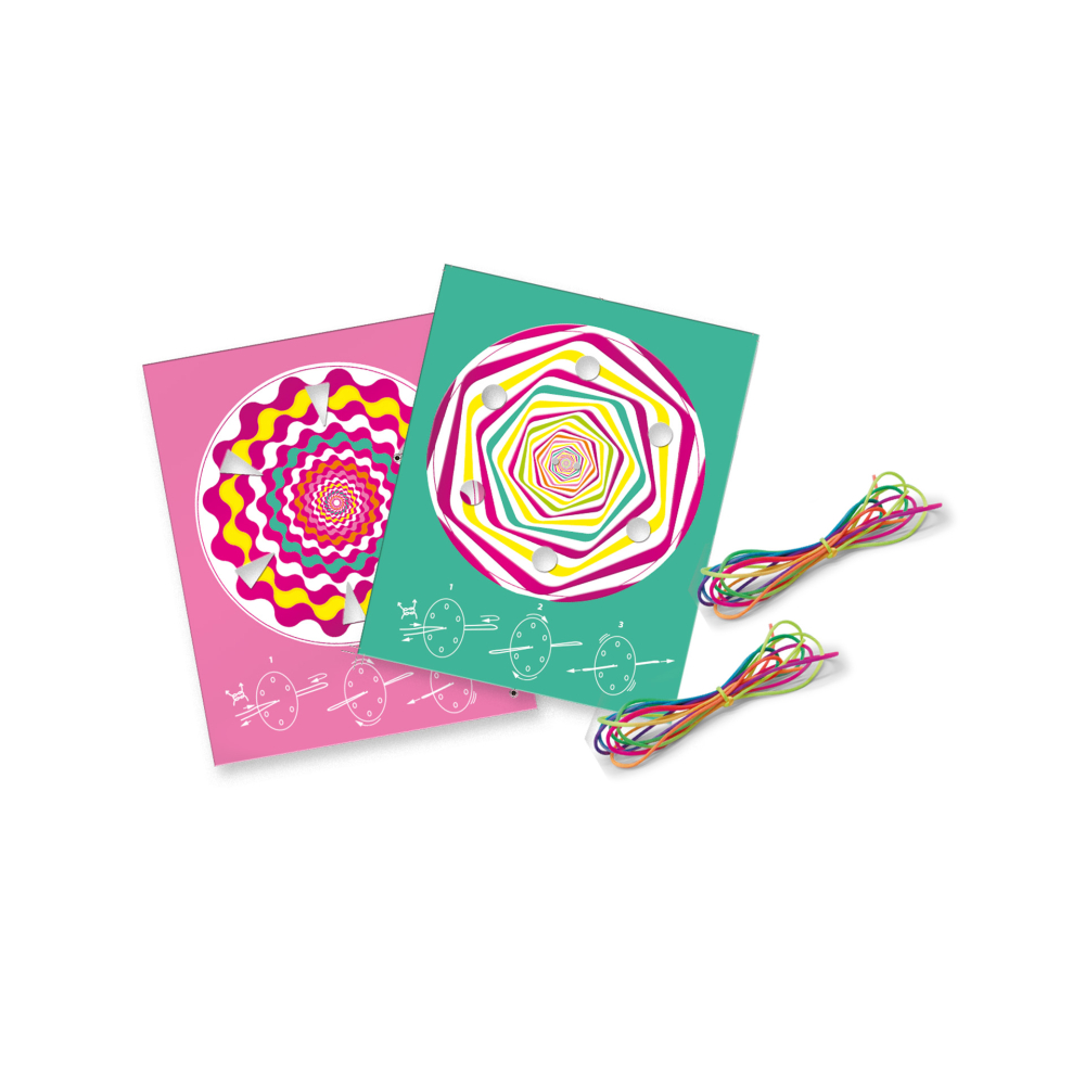 Jucărie Spinner vârtej Metallic, set cu 2 spinnere și fire neon pentru trucuri [2]