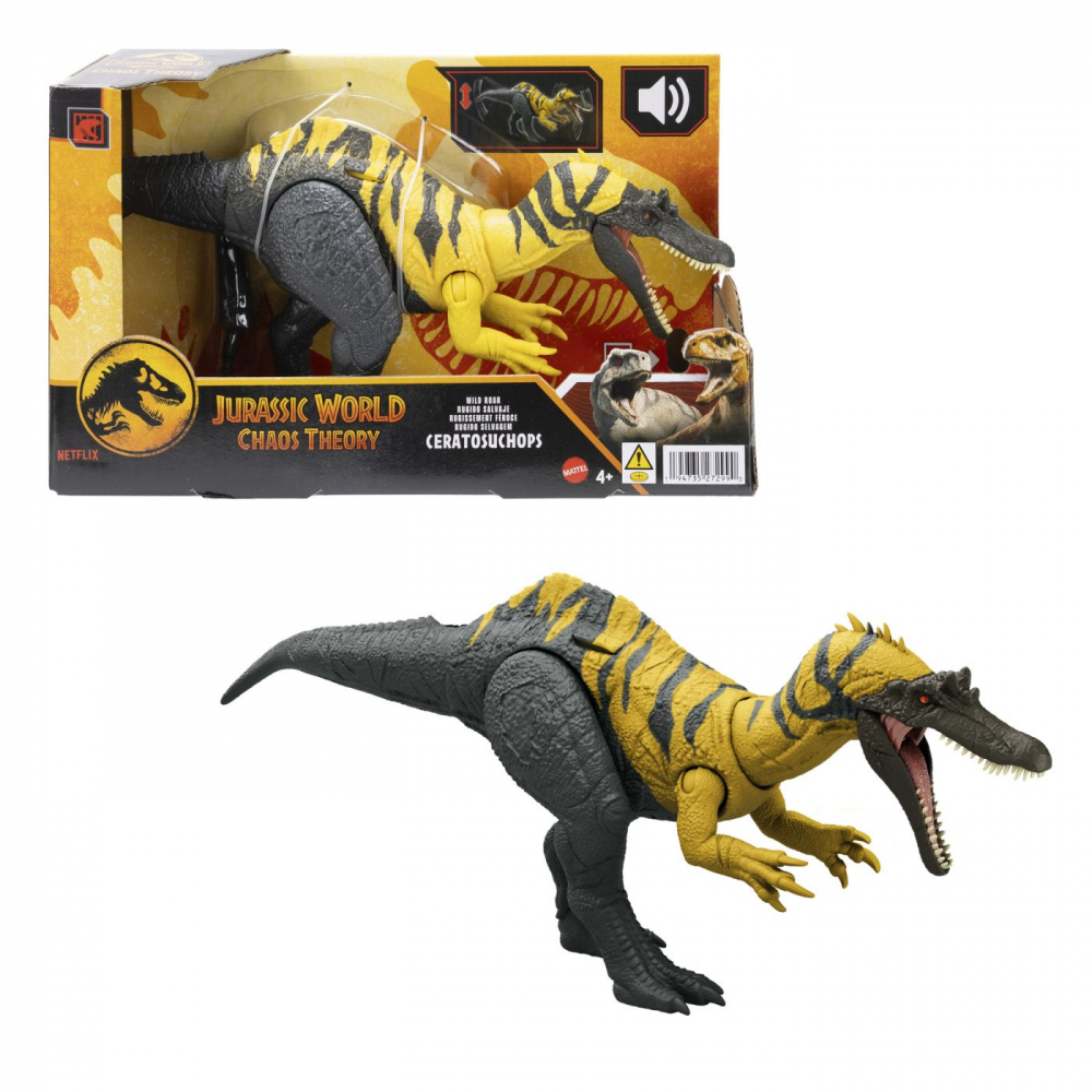 JURASSIC WORLD CHAOS THEORY WILD ROAR DINOZAUR CERATOSUCHOPS [5]