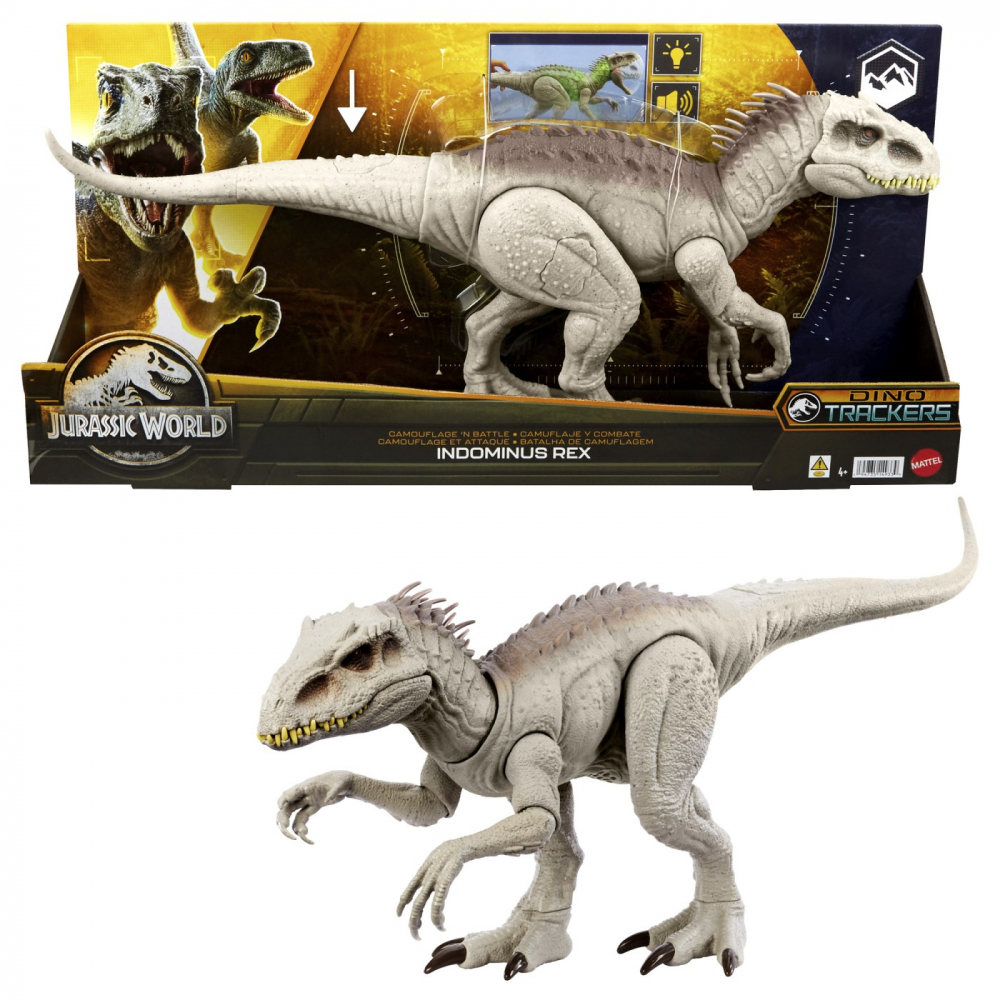 JURASSIC WORLD DINO TRACKERS CAMOUFLAGE BATTLE INDOMINUS REX [7]