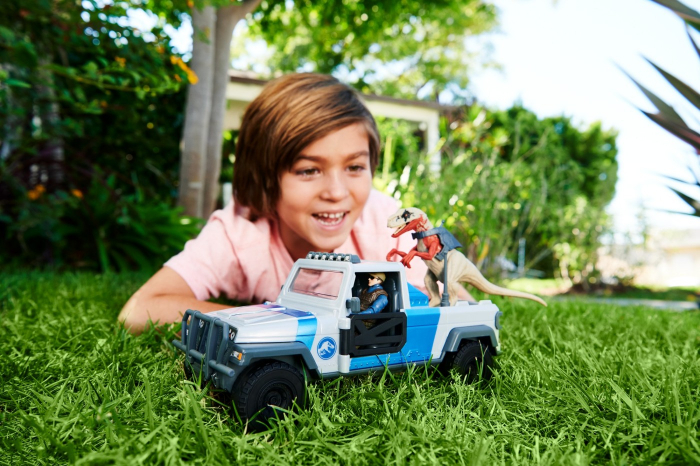Jurassic World Dino Trackers Set Camionetă Search and Smash și Dinozaur Atrociraptor i [4]
