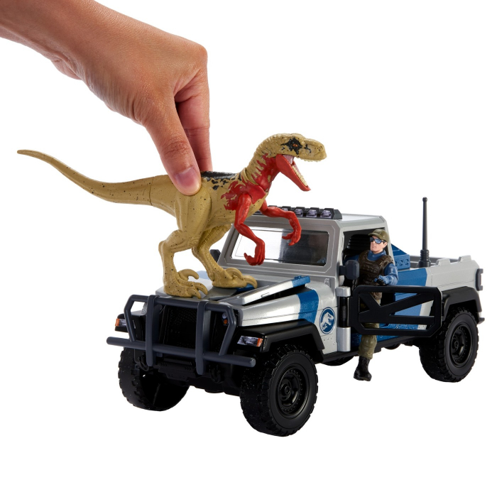Jurassic World Dino Trackers Set Camionetă Search and Smash și Dinozaur Atrociraptor i [8]
