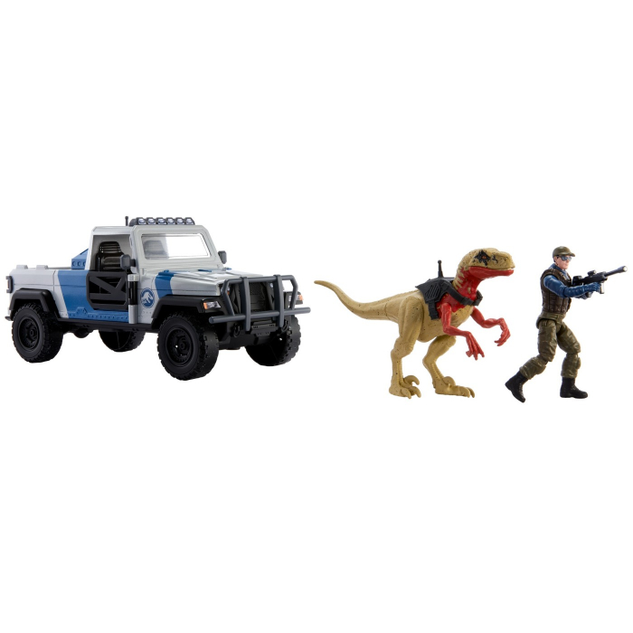 Jurassic World Dino Trackers Set Camionetă Search and Smash și Dinozaur Atrociraptor i [5]
