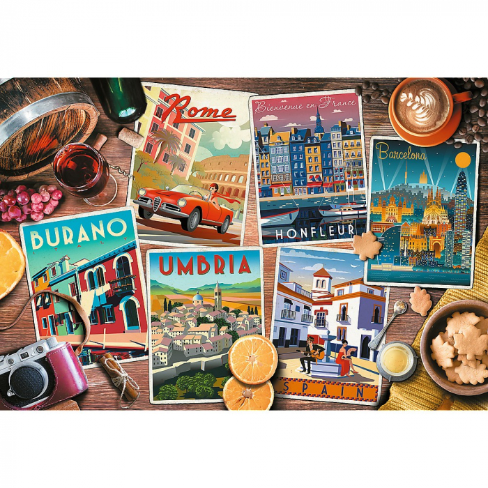 Puzzle Trefl 1500 Călătorind prin Europa  [2]