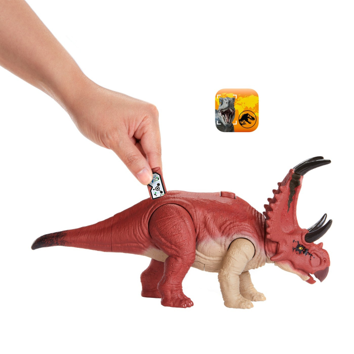 Jurassic World Dino Trackers Wild Roar Dinozaur Diabloceratops = [3]