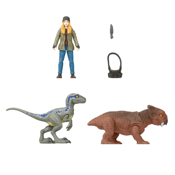 Jurassic World Dominion - Set Figurine Maisie și Velociraptor Beta  [3]