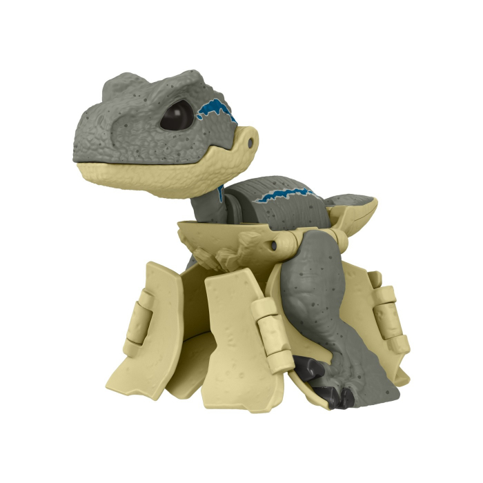Jurassic World - Fierce Changers Hidden Hatchers Dinozaur Transformabil Velociraptor Blue  [6]
