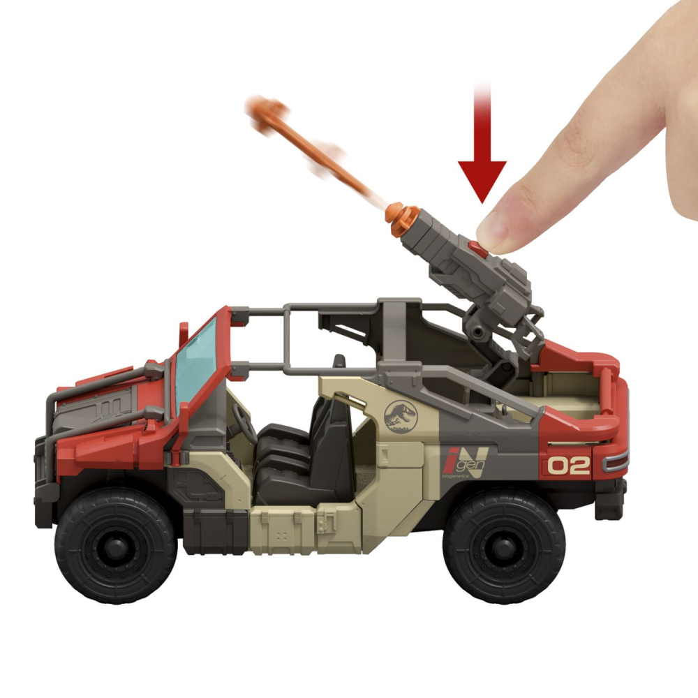 JURASSIC WORLD REBIRTH SET VEHICUL DE LUPTA LAUNCH N BATTLE CU FIGURINE SI ACCESORII [4]