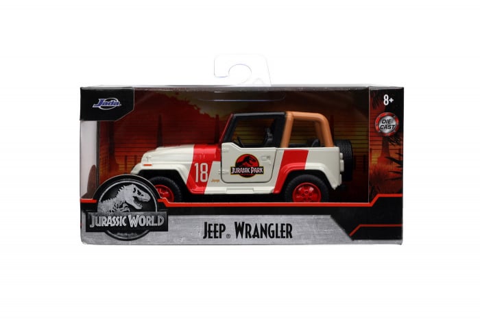Jurassic Park Dino Masinuta Metalica Jeep Wrangler 1:32