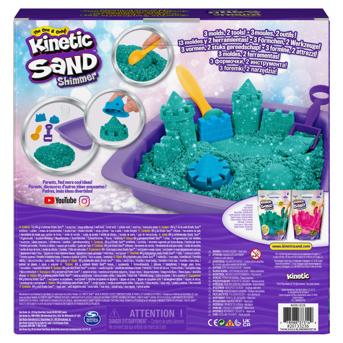 Kinetic sand castelul stralucitor din nisip albastru [9]