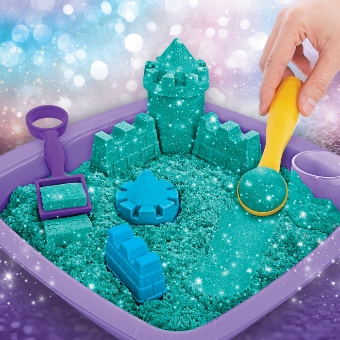 Kinetic sand castelul stralucitor din nisip albastru [6]