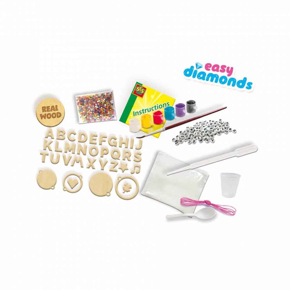 Kit creativ copii cu accesorii incluse - Bijuterii cu margele si litere [2]