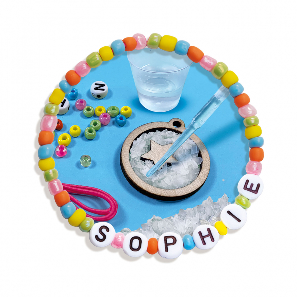 Kit creativ copii cu accesorii incluse - Bijuterii cu margele si litere [5]