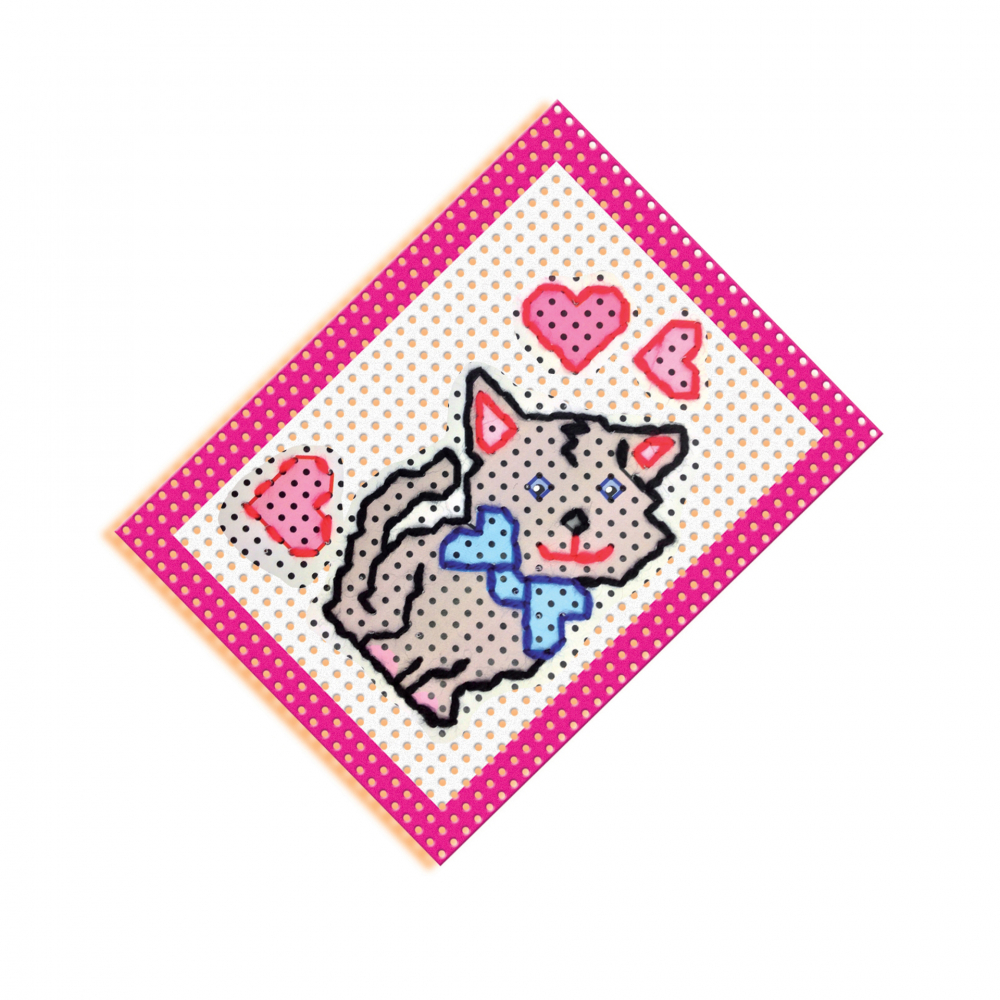 Kit creativ copii  cu accesorii incluse- Invat broderie [5]