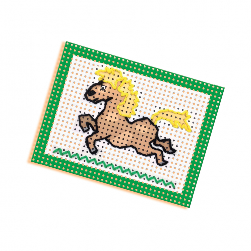 Kit creativ copii  cu accesorii incluse- Invat broderie [4]