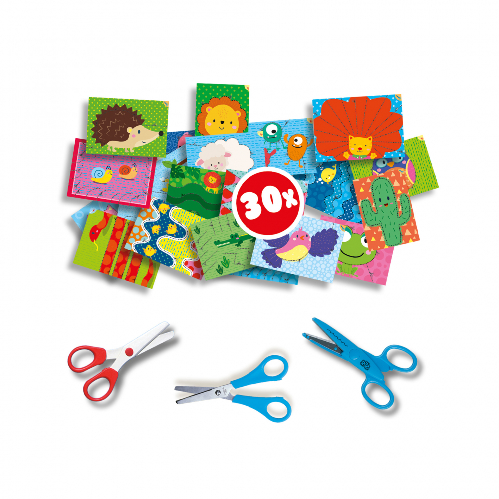 Kit creativ copii cu accesorii incluse - Invat sa folosesc foarfeca pas cu pas [2]