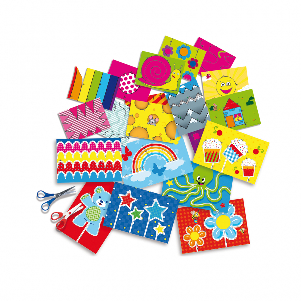 Kit creativ copii cu accesorii incluse- Invat sa folosesc foarfeca XXL [2]