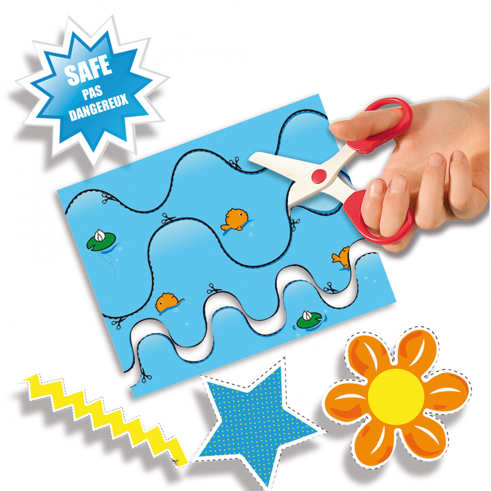 Kit creativ copii cu accesorii incluse- Invat sa folosesc foarfeca XXL [3]