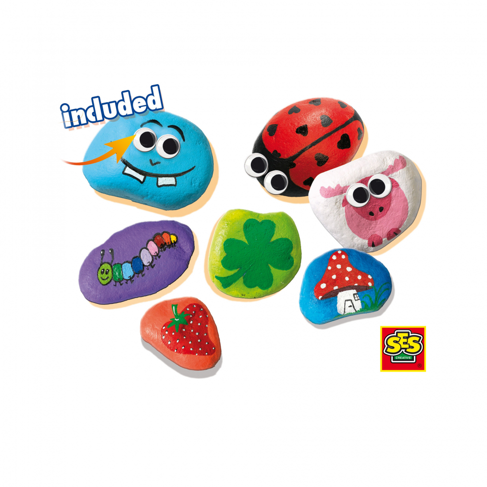 Kit creativ copii cu accesorii incluse - Picteaza pietre [4]