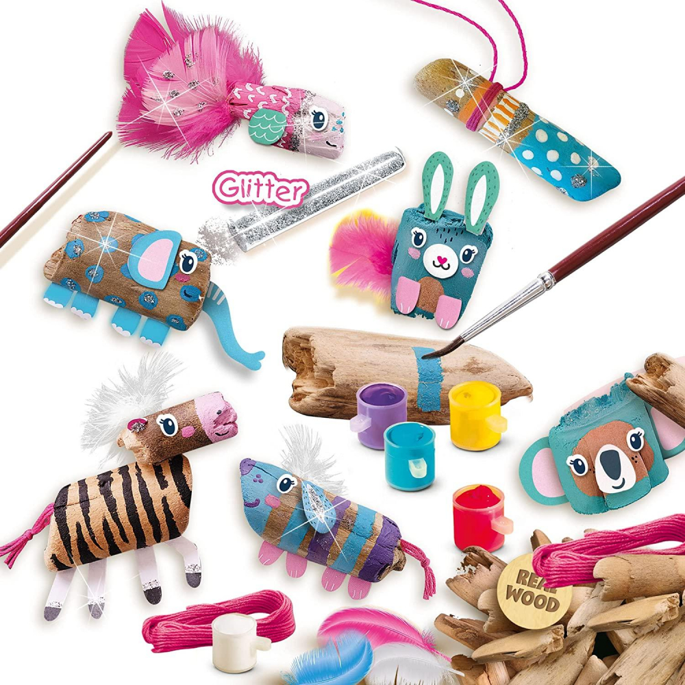 Kit creativ copii cu accesorii incluse- Pictura pe lemn [2]