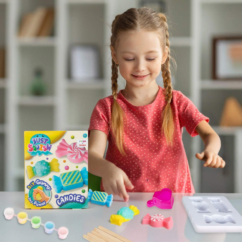 Kit creativ DIY Creeaza propriul Squish cu accesorii incluse, model bomboane, +6 ani [2]