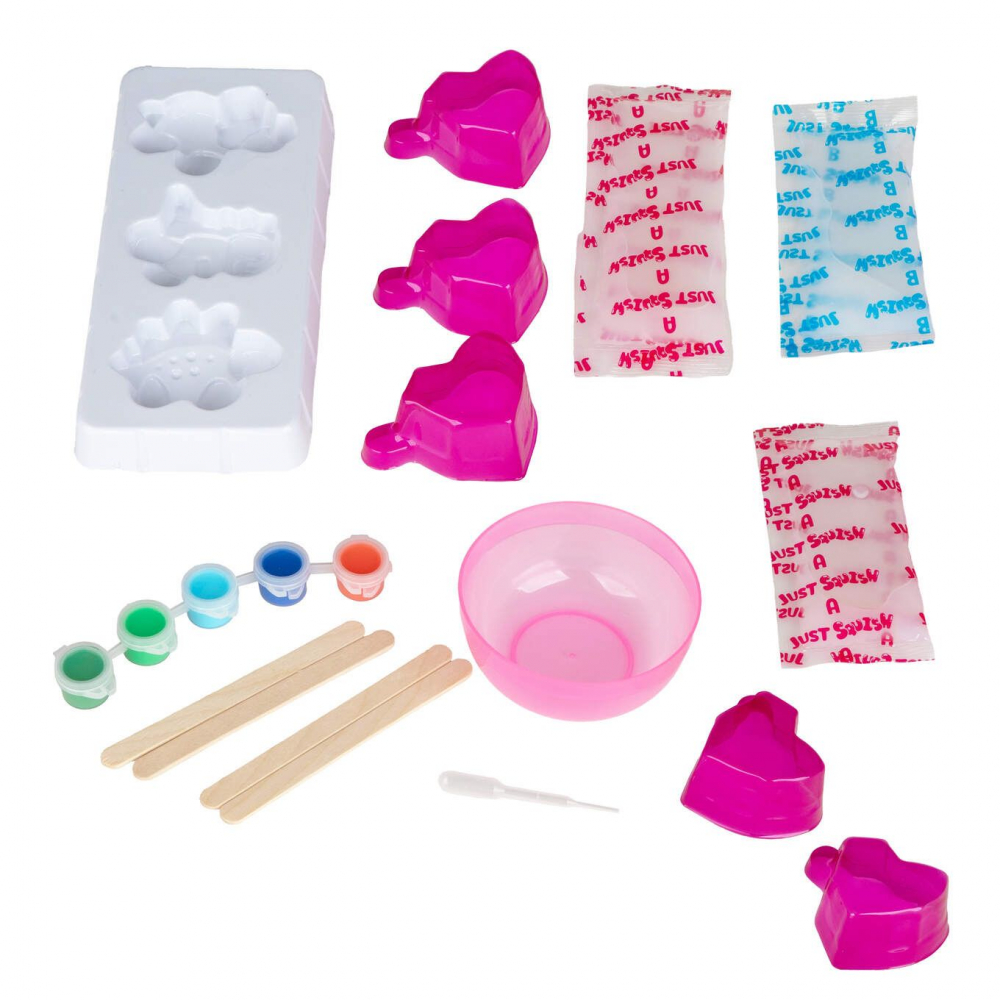 Kit creativ DIY Creeaza propriul Squish cu accesorii incluse, model dinozauri, +6 ani [3]