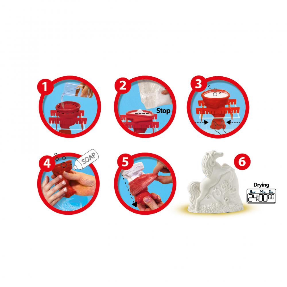 Kit creativ mulaj si pictura cu accesorii incluse- Cai 3D [3]