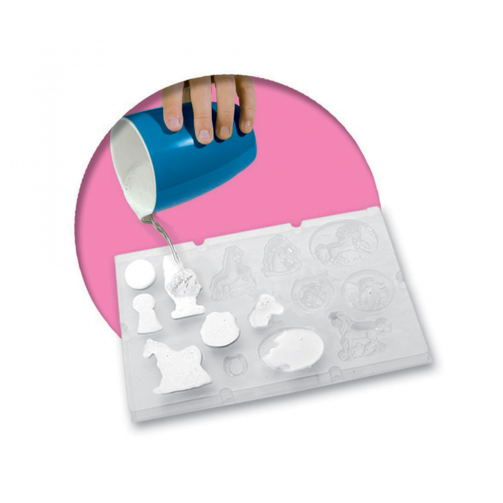 Kit creativ mulaj si pictura cu accesorii incluse- Cai fantezie [3]