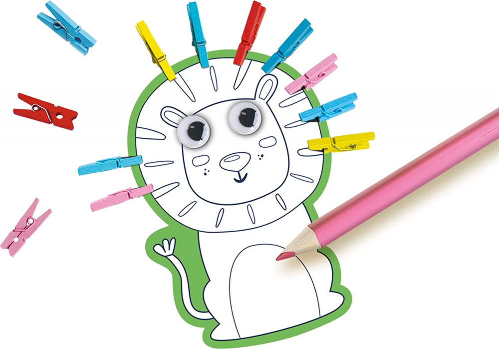 Kit creativ pentru copii cu accesori incluse - Animale cu carlige, 3-6 ani [6]