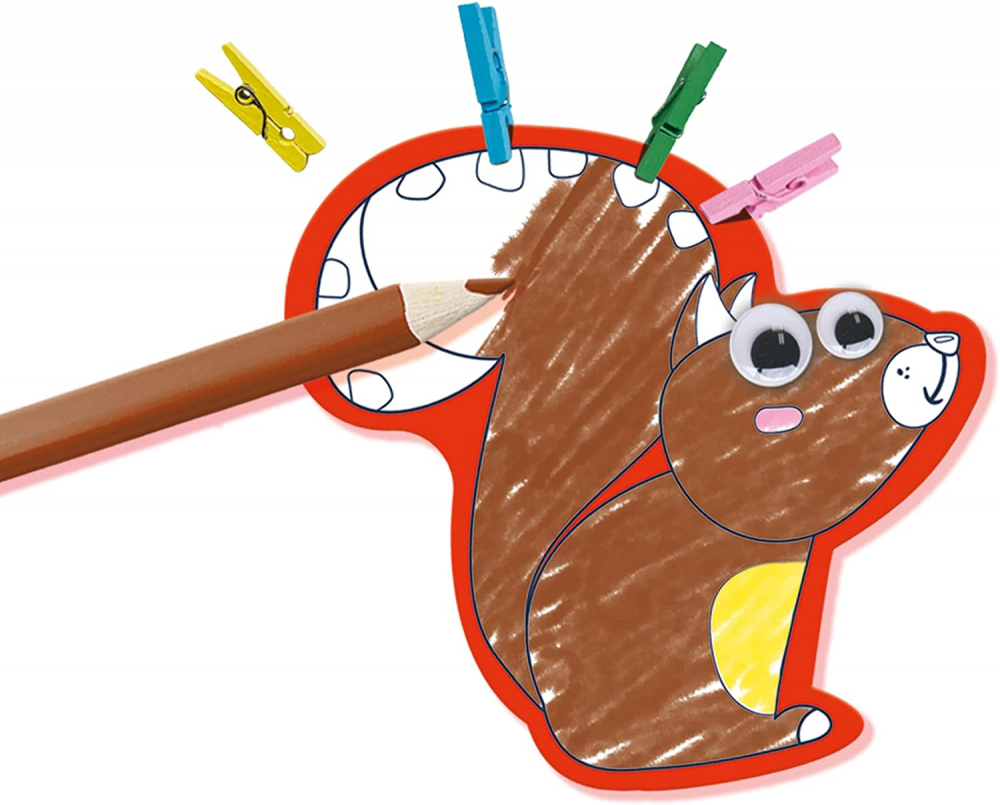Kit creativ pentru copii cu accesori incluse - Animale cu carlige, 3-6 ani [5]