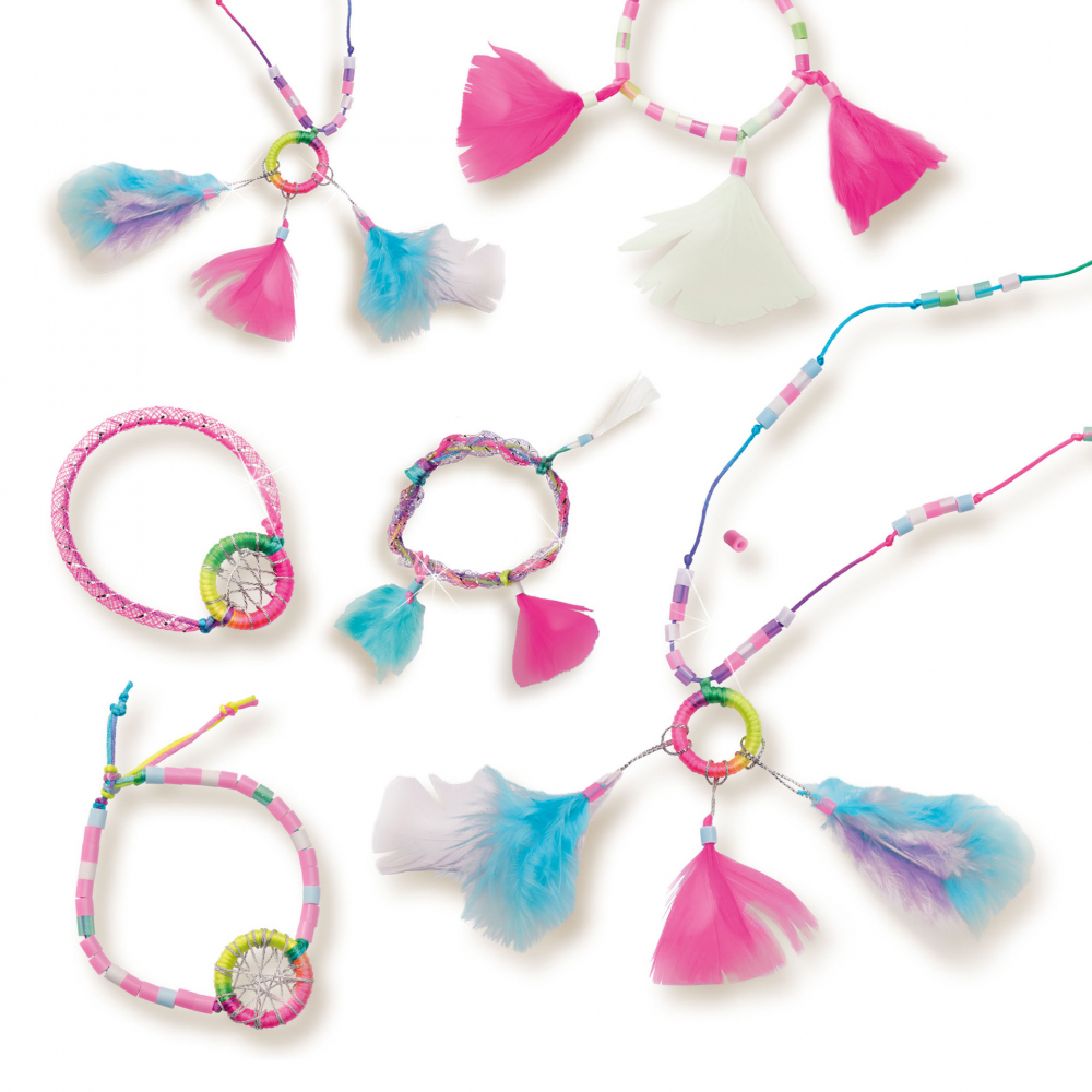 Kit creativ pentru copii cu accesorii incluse - Bijuterii Dreamcatcher (capcana de vise) [3]