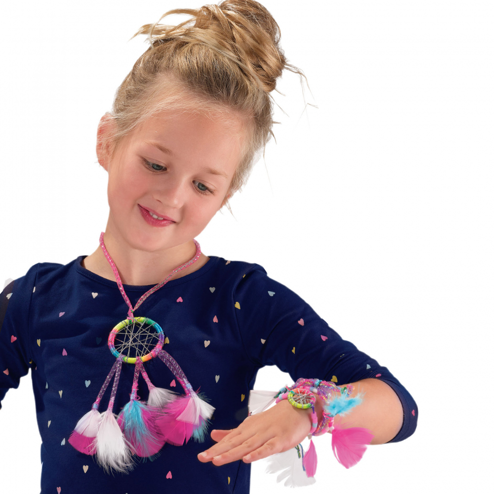 Kit creativ pentru copii cu accesorii incluse - Bijuterii Dreamcatcher (capcana de vise) [4]