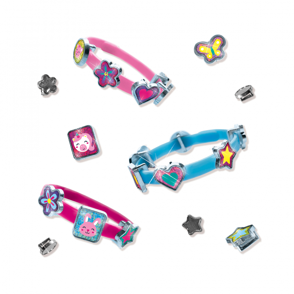 Kit creativ pentru copii cu accesorii incluse - Decorare bratari cu pandantive [5]