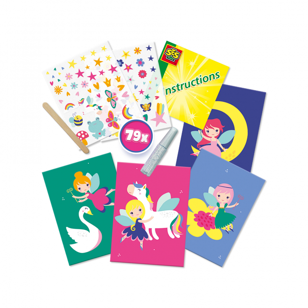 Kit creativ pentru copii cu accesorii incluse - Felicitari prin transfer metalic [2]