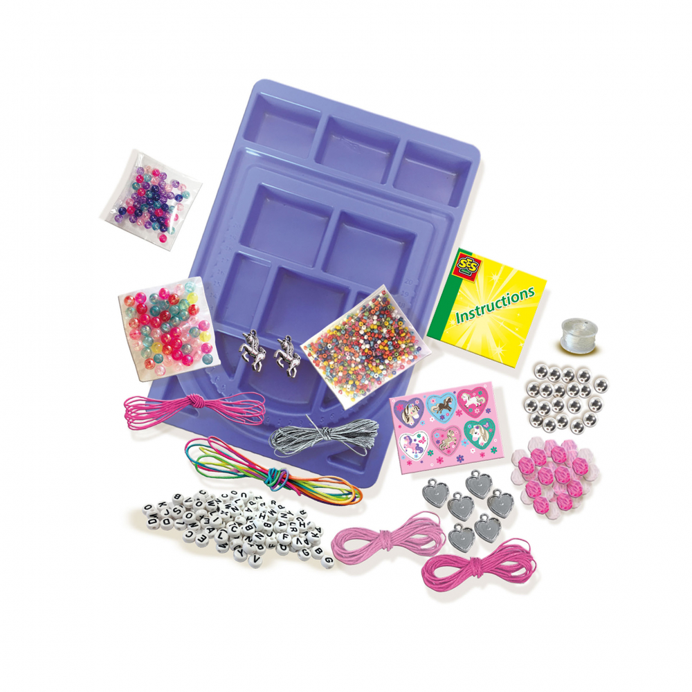Kit creativ pentru copii cu accesorii incluse- Studiou cu diamante si pandantive cu cai [2]