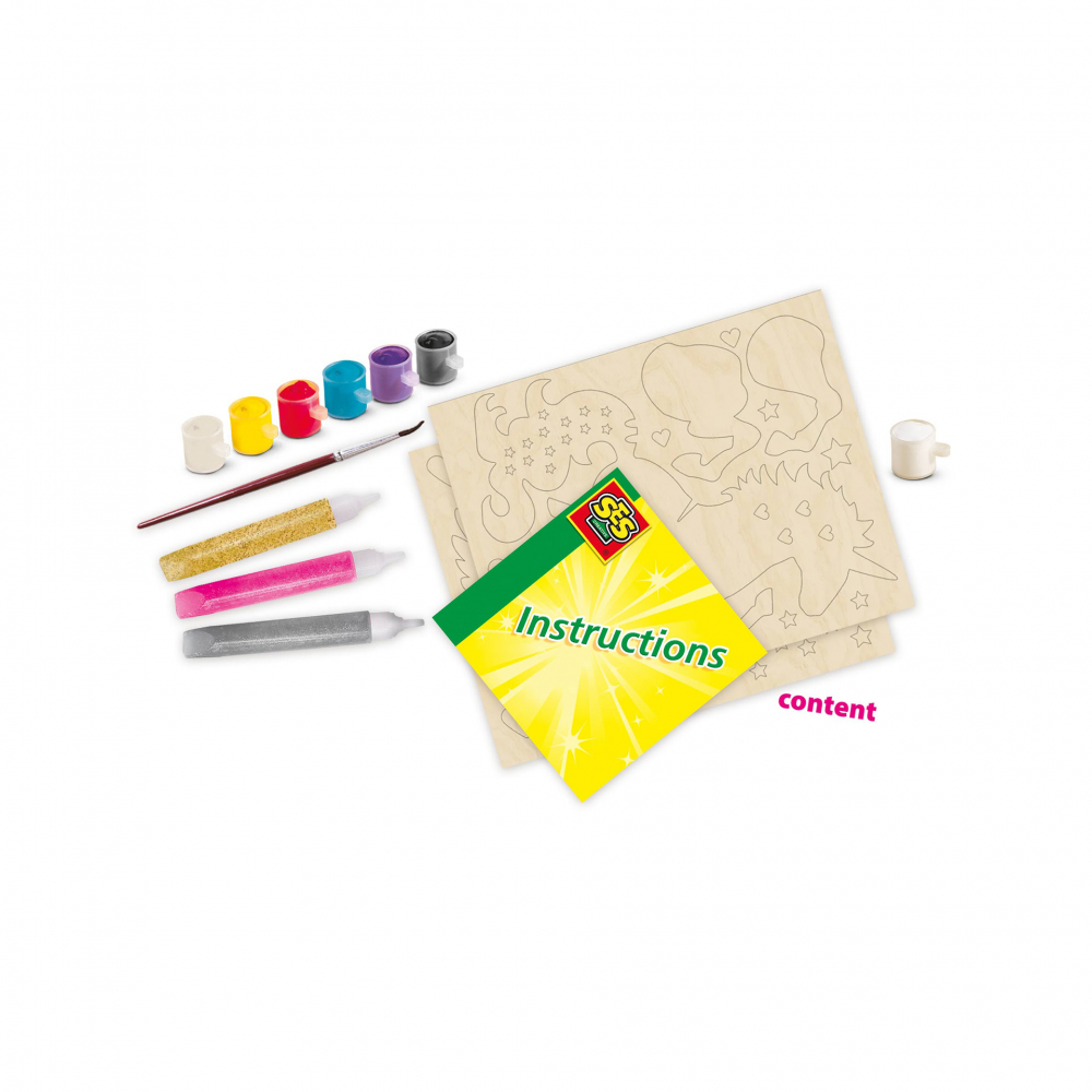 Kit creativ pentru copii cu suport de bijuterii cu unicorn si sclipici [2]