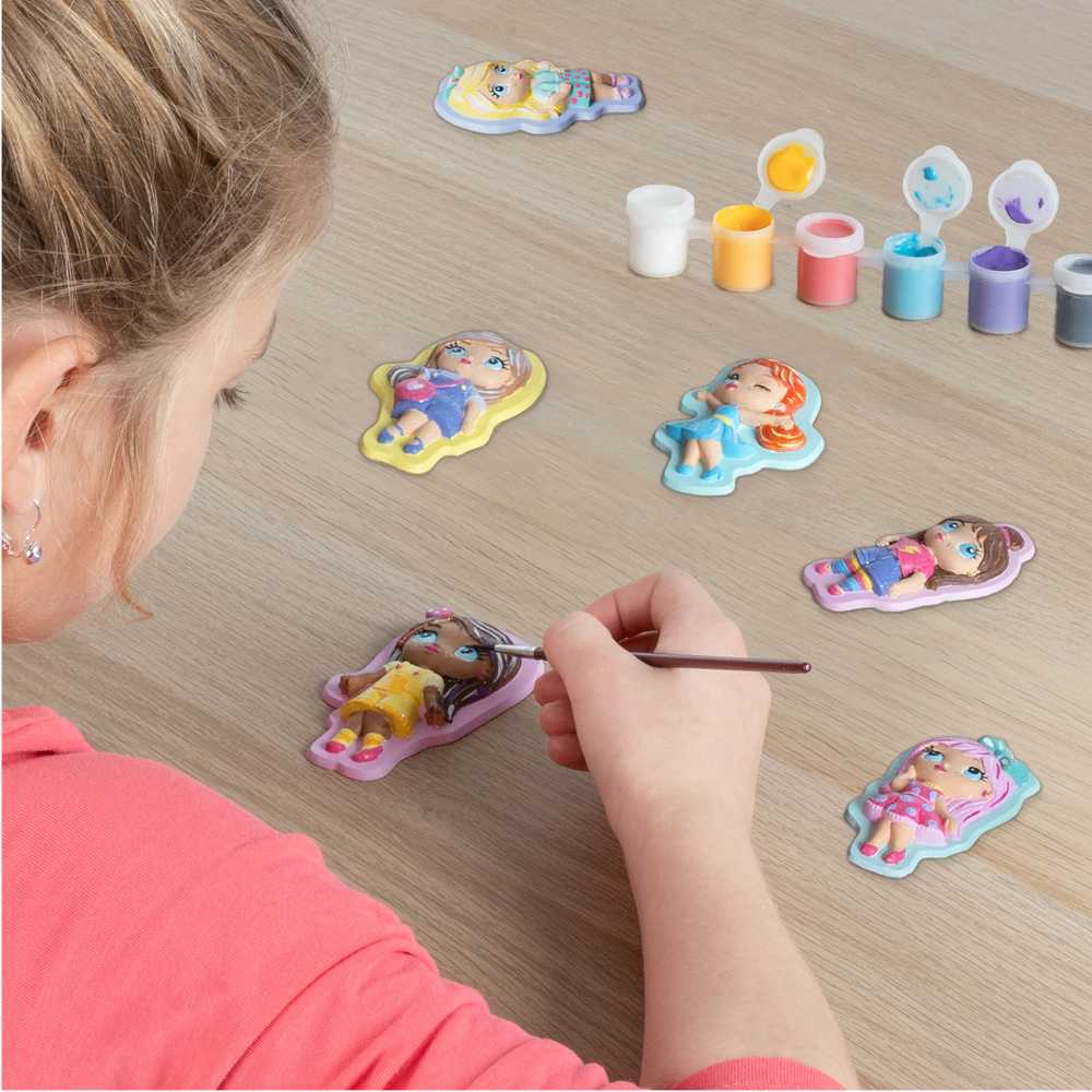 Kit creativ pentru copii mulaj si pictura - Fete la moda [3]