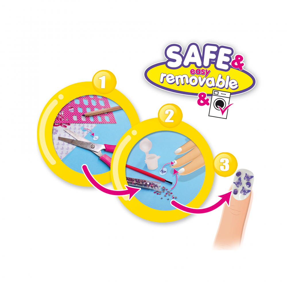Kit creativ pentru fetite cu accesorii incluse - Decoreaza unghii [5]