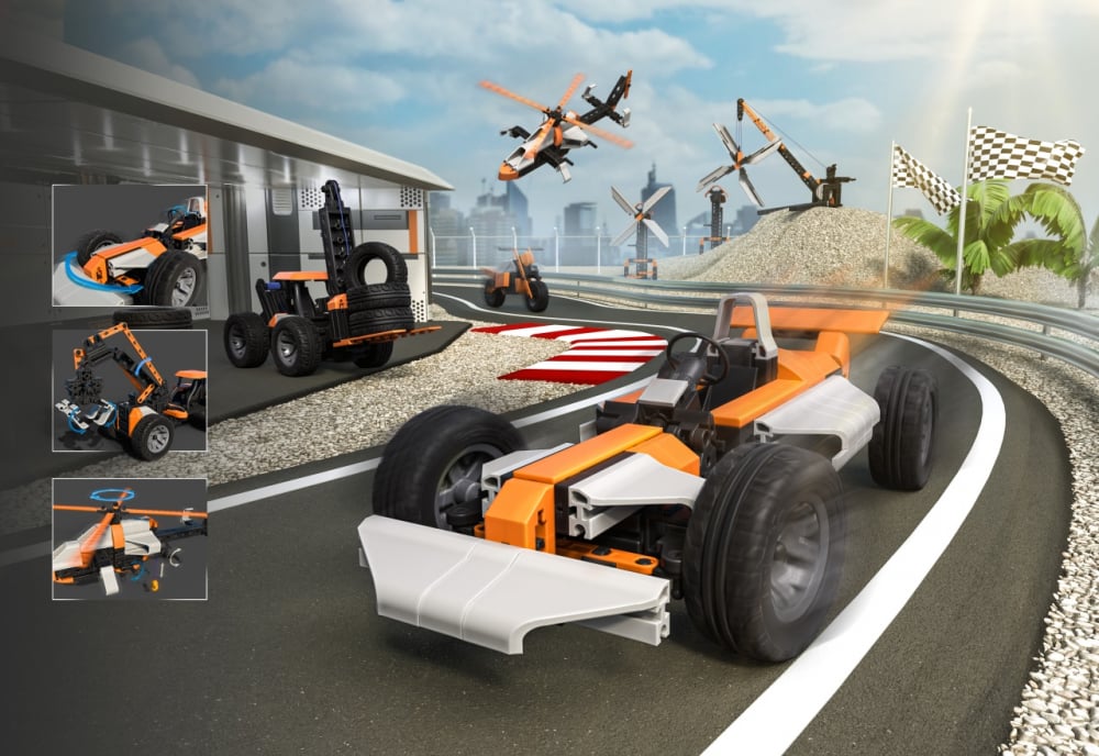 Kit STEM de construit si explorat Universal Max, Fischertechnik [3]