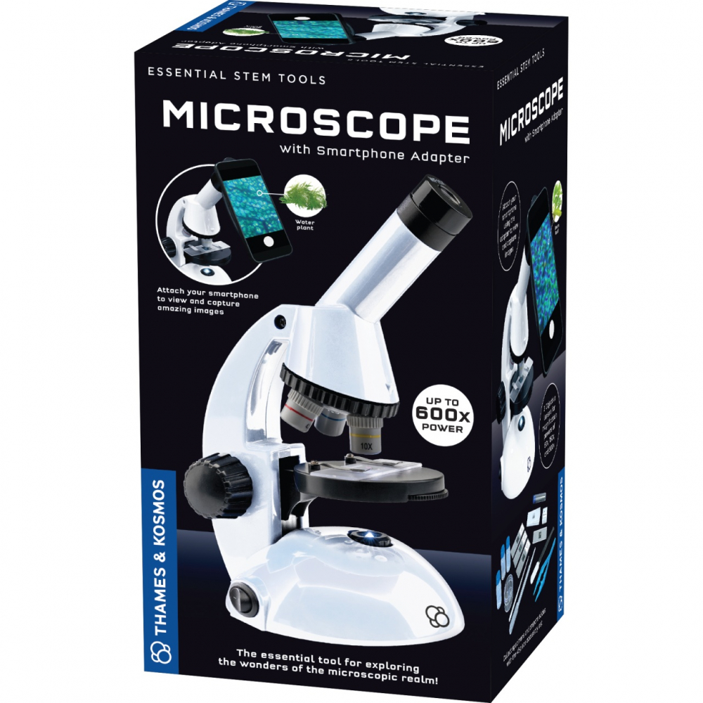 Kit STEM Microscop cu adaptor pentru telefon, Thames  Kosmos