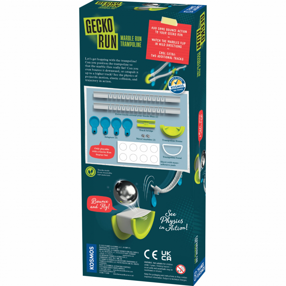 Kit STEM Trambulina - extindere pentru cursa cu obstacole cu bilă metalica, Thames & Kosmos [2]